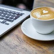 coffee and laptop